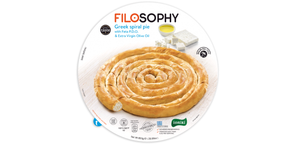 Filosophy Greek spiral pie with Feta P.D.O. & Extra Virgin Olive Oil
