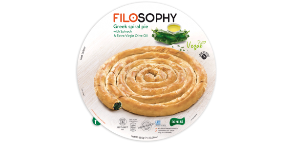 Filosophy Greek spiral pie with Spinach & Extra Virgin Olive Oil
