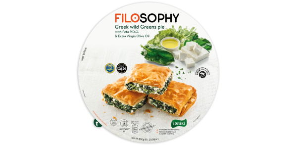 Filosophy Greek wild Greens pie with Feta P.D.O. & Extra Virgin Olive Oil