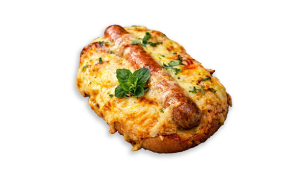 milkbread με ψητο λουκανικο 